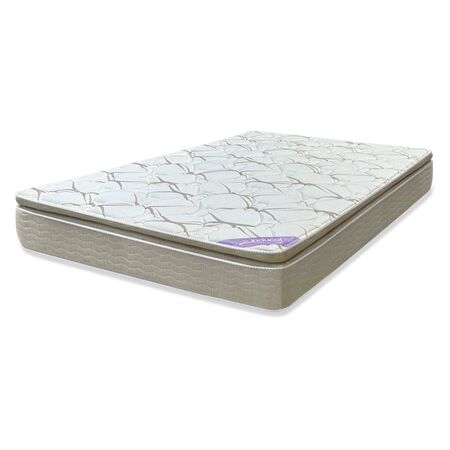 Colchon Inducol Pocket Extra Comfort Super Queen 200x200cm de Resortes con Pillow Top
