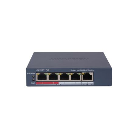 Switch Hikvision DS-3E1105P-EI|M PoE inteligente Fast Eth