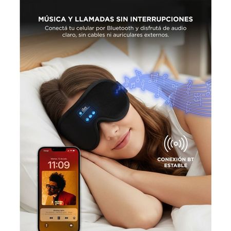 Auriculares Antifaz Para Dormir Gadnic AN2BT Refrigerante 