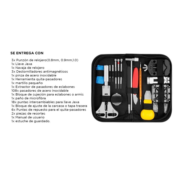 Kit de Reparación de Relojes Gadnic 151 Piezas Profesional - Vista 6