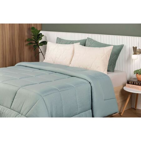 Acolchado Queen Size Altenburg Sueño Intenso 5586.0 Eden Verde
