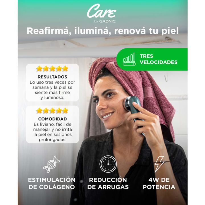 Masajeador Facial Radiofrecuencia Gadnic CPLED1 Rejuvenecedor 5v 4w - Vista 2