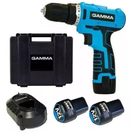 TALADRO ATORNILLADOR+BATERIA 12V+2BATERIAS+MALETIN