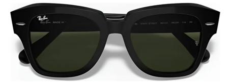 Lentes de Sol Ray Ban RB 2186  State Street Negro - Verde oscuro