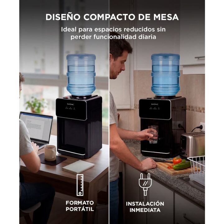 Dispenser De Agua Gadnic Frio Calor Compacto Mesada - Vista 3