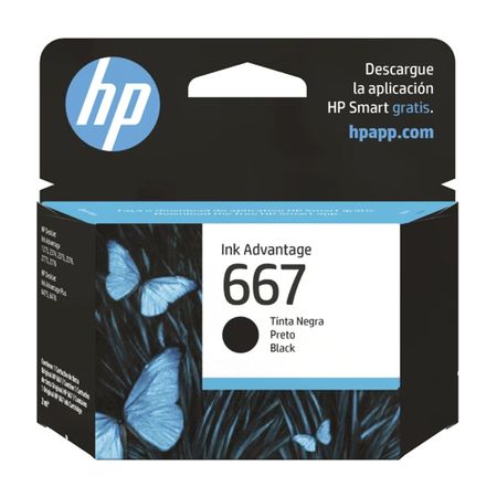 Cartucho HP 667 negro