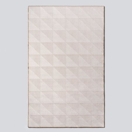 Alfombra simil Yute Cuadrados Natural - 250x350 cm