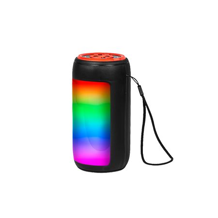 Parlante Inalámbrico Bluetooth Portátil con Luces Led y Radio Fm