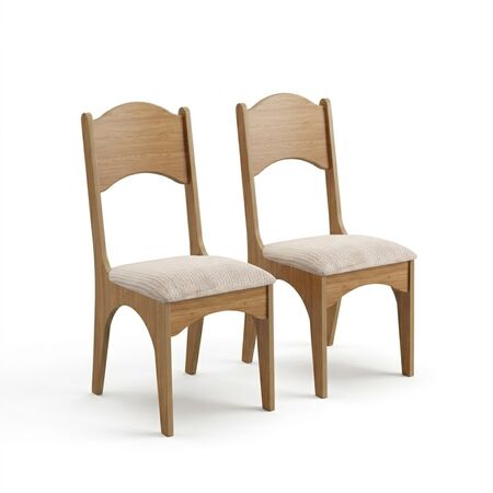 Set x 2 sillas comedor MDF con tapizado y respaldo Mix Match