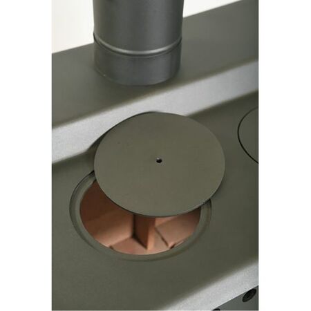 Salamandra a leña Ñuke Multifunción con hornallas