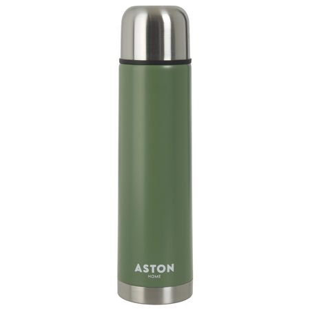 Termo Bala Acero Inox Doble Capa Termica 750 ml Verde ASTON