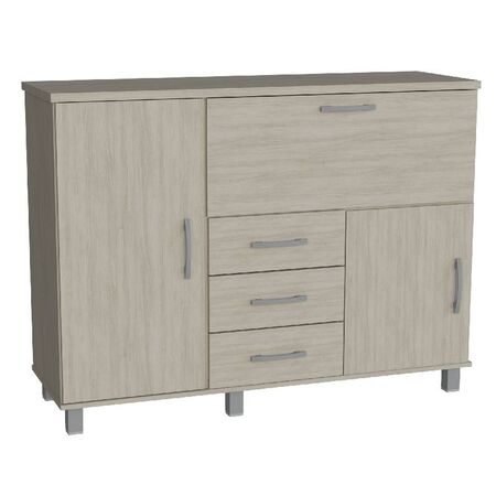BAHIUT ORLANDI JA 552 PREMIUM - JACARANDA, 3 PUERTAS, 3 CAJONES