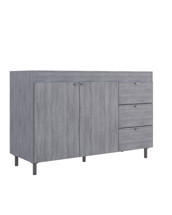 BAJO MESADA ORLANDI 4030 1.20 3C JACARANDA - Vista 1