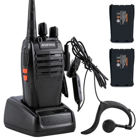 Handy Baofeng BF-999S 5w 16CH UHF Hasta 10km + 2 Baterías y Manos Libres
