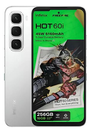 Celular Infinix Hot 60i (256+16GB) Titanium Silver