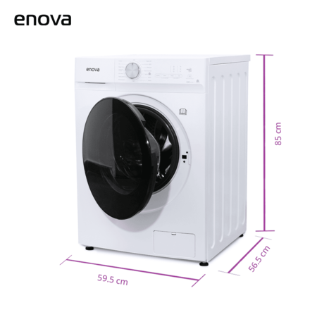 Lavasecarropas enova inverter carga frontal 10 kg Blanco