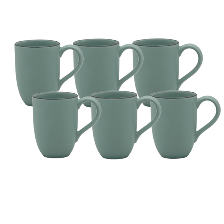 SET X6 JARROS MUG 350CC FLAT PACIFICO OXFORD