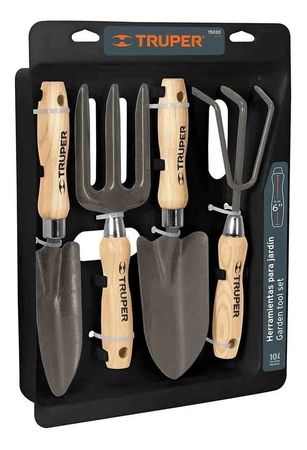 Set Kit Juego Kit De Herramientas Jardin Truper - 4 Piezas