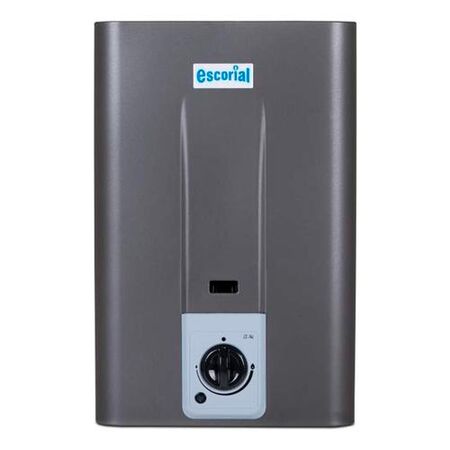 Calefon a gas ESCORIAL CE-14L 14lts gas NATURAL sin llama piloto clase A GRAFITO