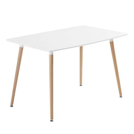 MESA EAMES DE COMEDOR RECTANGULAR 120 x 80 CM BLANCA