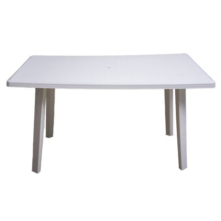 Mesa Rectangular Quality Plastic Blanca 140X80Cm (40203)