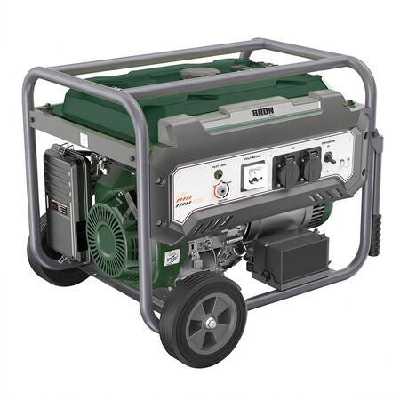 Generador Grupo Electrógeno a Nafta BRON by Gadnic 6500W Portátil Ruedas 220V Arranque Eléctrico