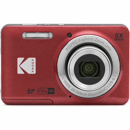 Camara Digital Kodak Pixpro FZ55 16MP Zoom Optico 5x Full HD Red