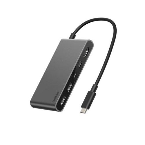 Belkin USB-C 5-in-1 Hub / 2 USB-A 5Gbps / USB-C 5Gbps / USB-C PD 3.0 100W / HDMI 2.0 4K@60Hz - Vista 4