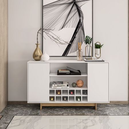 Aparador Recibidor Mueble Vinoteca Comoda Mdf Mdp 15 Mm