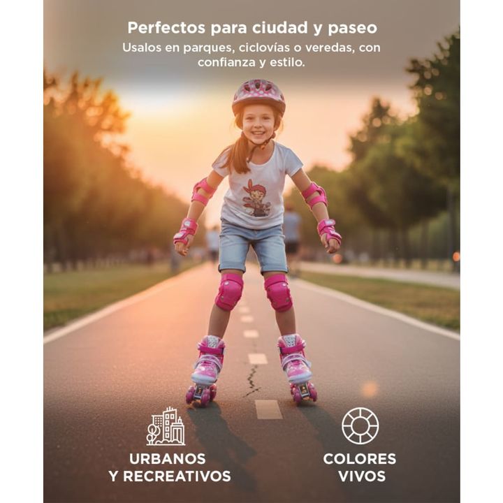 Rollers Para Niñas y Niños Extensibles Con Bolso - Vista 5