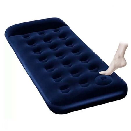 COLCHON INFLABLE DE 1 PLAZA CON INFLADOR BESTWAY 