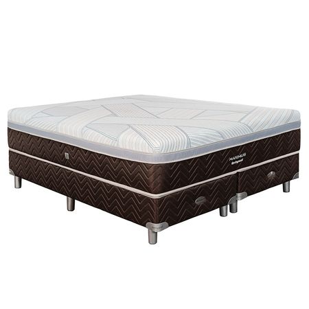 Sommier y Colchón Resortes Pocket Springwall Maximus Viscoelástico 180x200 - King