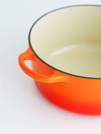 Cacerola de hierro enlozado 25 cm naranja Feuer