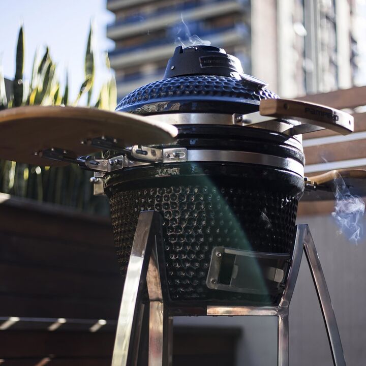 Kamado Argentino Asador Pampero - Horno Ceramico - Parrilla - Vista 5