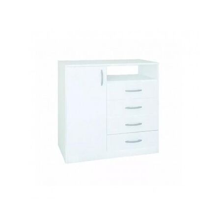 Chirfonier Platinum 921 4 Cajones 1 Puerta Blanco
