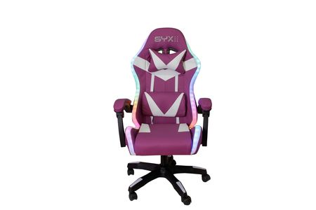 Silla Gamer Syx GCS02 Purpura con Blanco