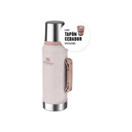* Termo Stanley Clasico 950ml Acero Inoxidable Libre De Bpa Color Rosa
