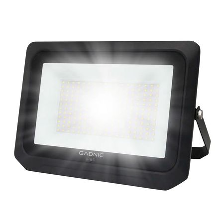 Reflector Gadnic Exterior/Interior LED Blanco 200W Negro