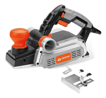 Cepillo Electrico Garlopa Mano Daewoo 900w 82mm Guia Parlela Negro