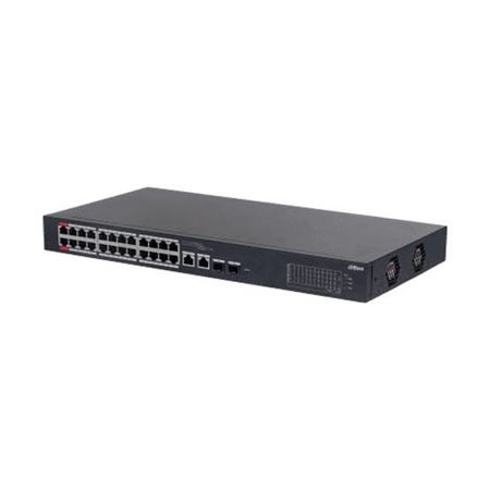 Switch Dahua Cloud 24 Puertos PoE 10/100 2 SFP Watchdog