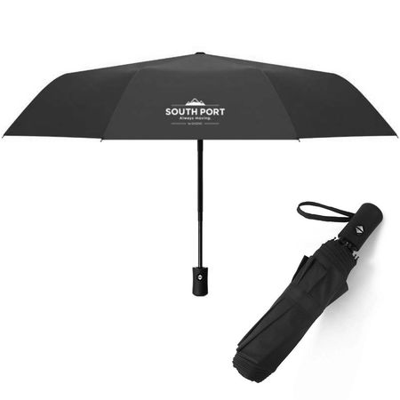 Paraguas Corto Negro South Port by Gadnic Apertura Automática 