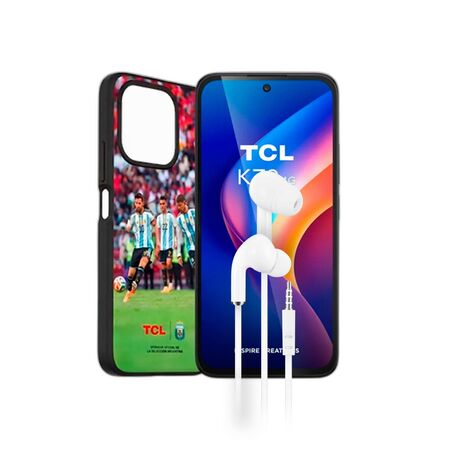 Combo TCL K70 12GB+128GB Midnight Black + Auriculares Dekkin Jack 3.5