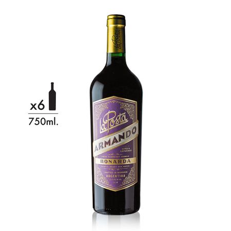 Vino Tinto La Posta Armando Bonarda Caja x 6
