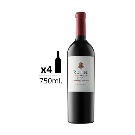 Vino Tinto Rutini Single Vineyard Gualtallary Cabernet Sauv Caja x 4