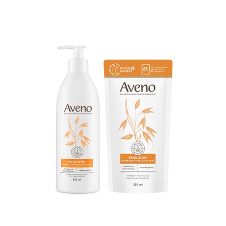 Aveno Set Emulsion Corporal Humectante 400ml + Refill 250ml