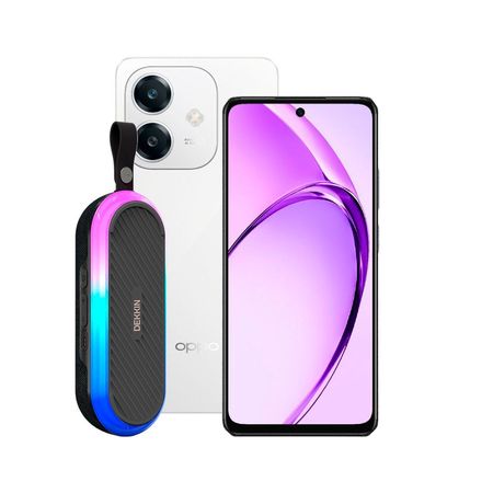 Combo Oppo A60 8+256GB White + Parlante Dekkin BT-034 16W
