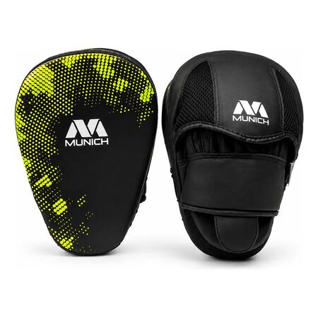 Par Guante Foco Munich Pilman Boxeo Profesional Alto Impacto Amarillo