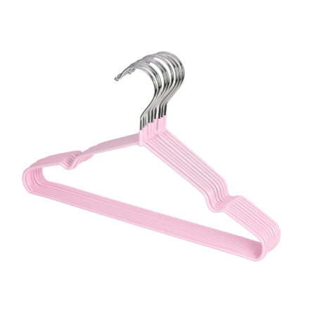 Kit x10 Perchas Infantiles Rosas Gadnic PER3 Antideslizantes Para Niños