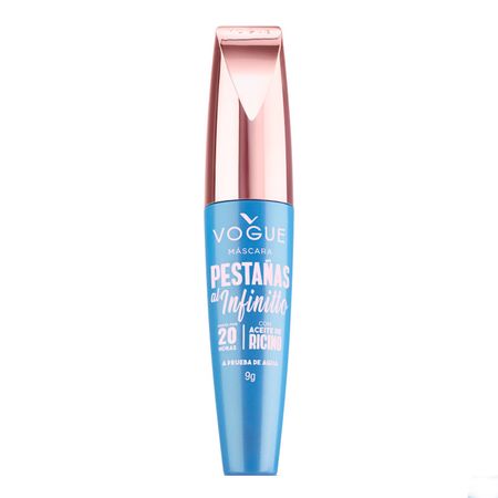 Vogue Mascara Pestañas Infinitto Waterproof Aceite de Ricino