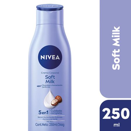 Crema corporal NIVEA Soft Milk 5 en 1 Piel seca 400 ml